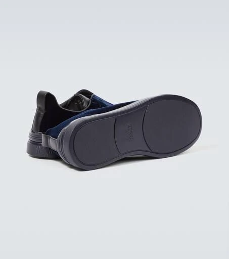 Zegna Triple Stitch suede-trimmed sneakers 7