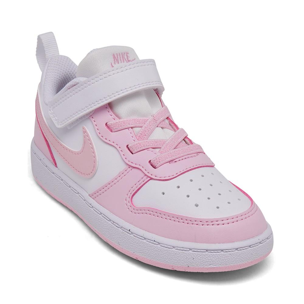 Nike Toddler Girls Court Borough Low Recraft Adjustable Strap Casual Sneakers from Finish Line