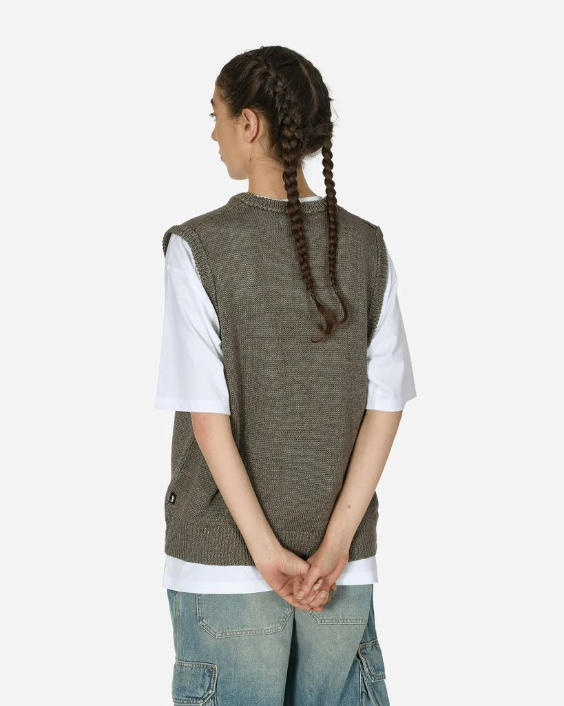STUSSY Loose Knit Linen Vest Stone 3