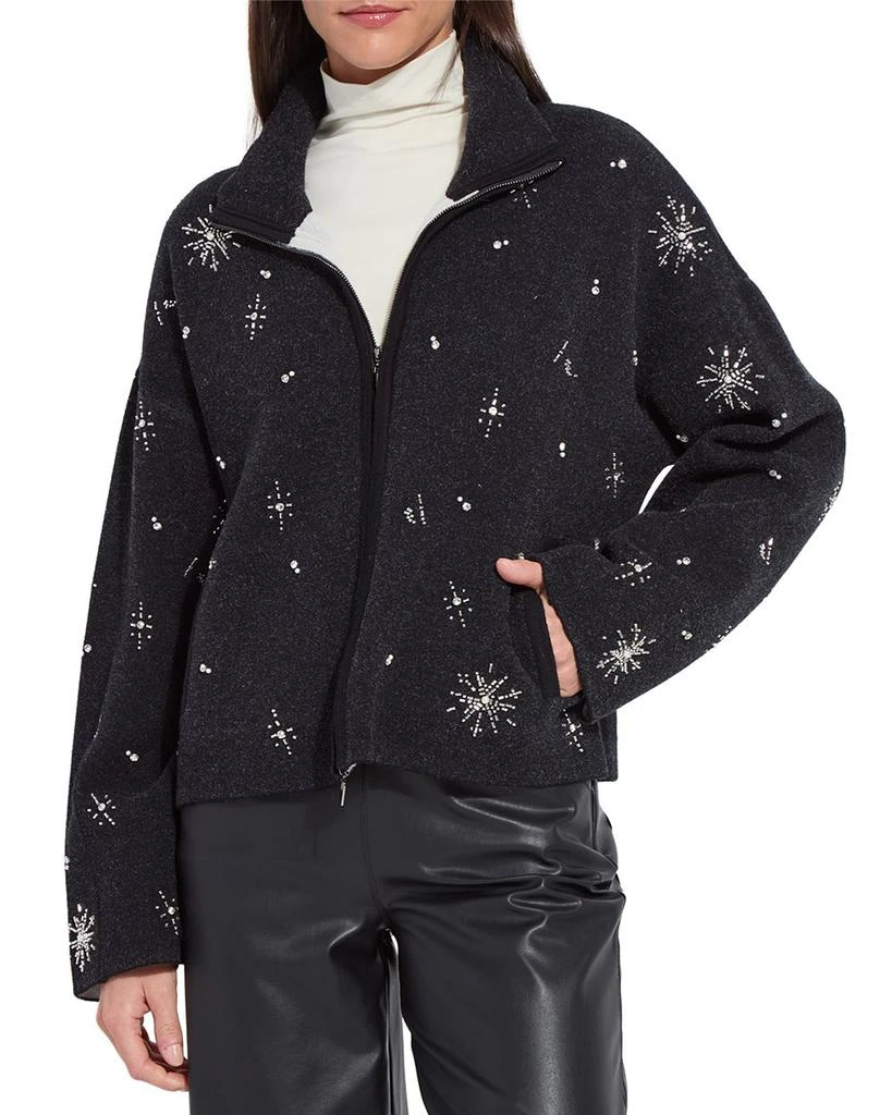 Lyssé Scottie Embellished Sweater Jacket 1