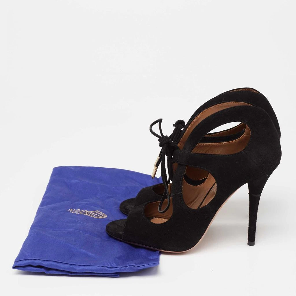 Aquazzura Aquazzura Black Suede C'est Chic Sandals Size 37 9