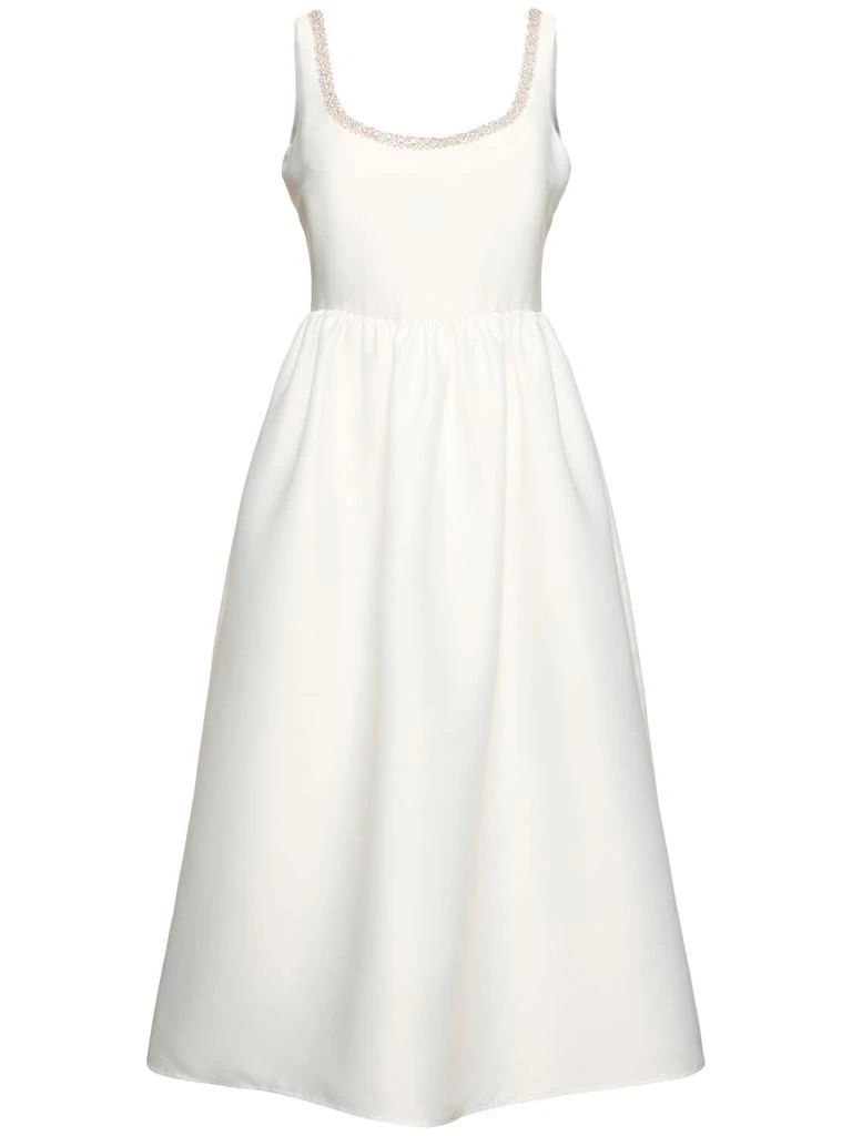 Self Portrait Embellished Taffeta Midi Dress 1