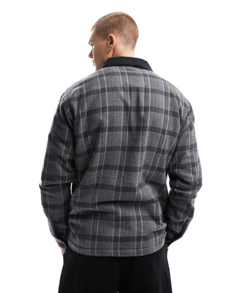 Columbia Columbia Pitchstone heavyweight shirt jacket in black