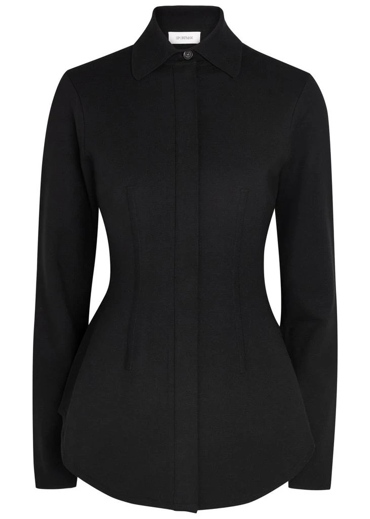 Max Mara Fitted knit shirt 1