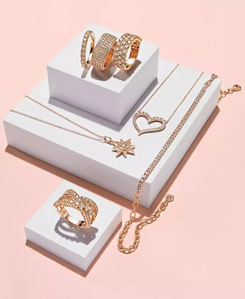 Le Vian Strawberry & Nude™ Diamond Star Pendant Necklace (1/4 ct. t.w.) in 14k Gold or Rose Gold 2