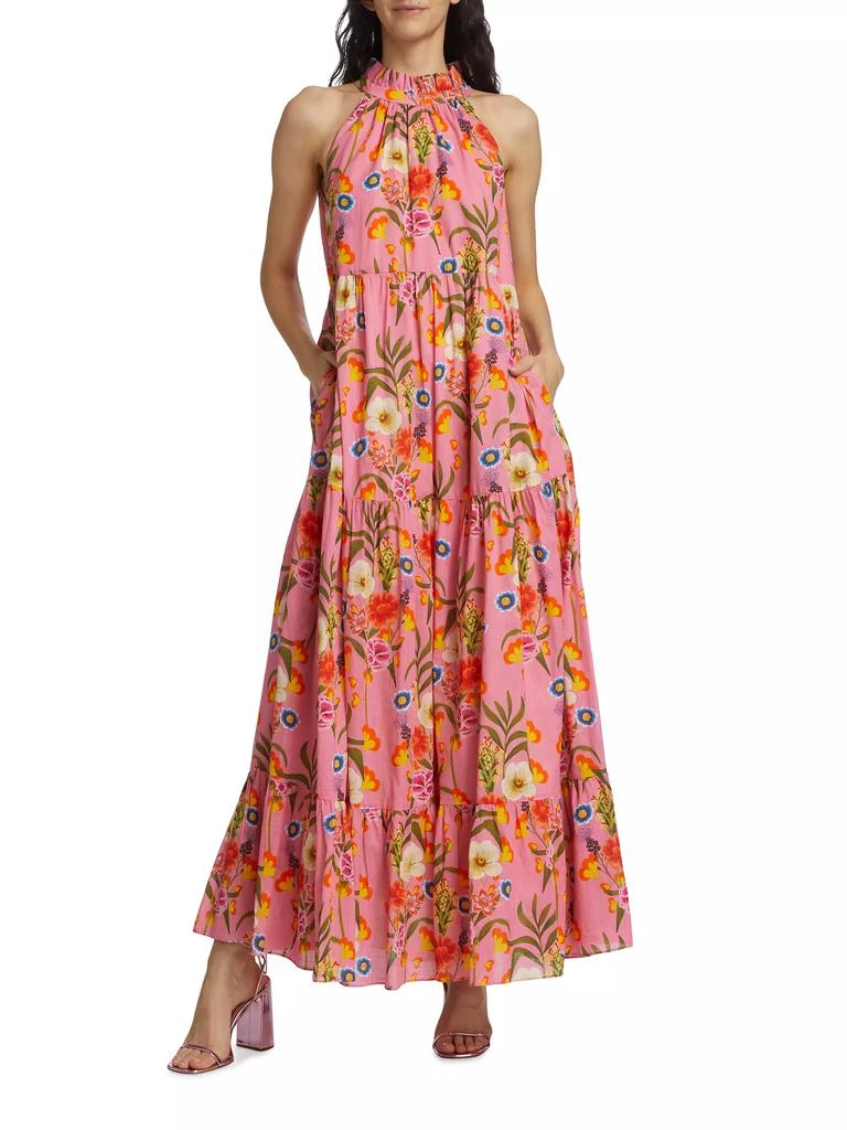 Borgo de Nor Pandora Voile Tiered Maxi Dress 2