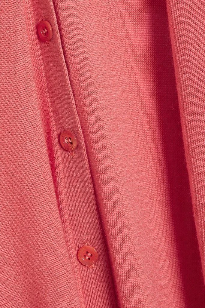 LAPOINTE Asymmetric wool, silk and cashmere-blend cardigan 4