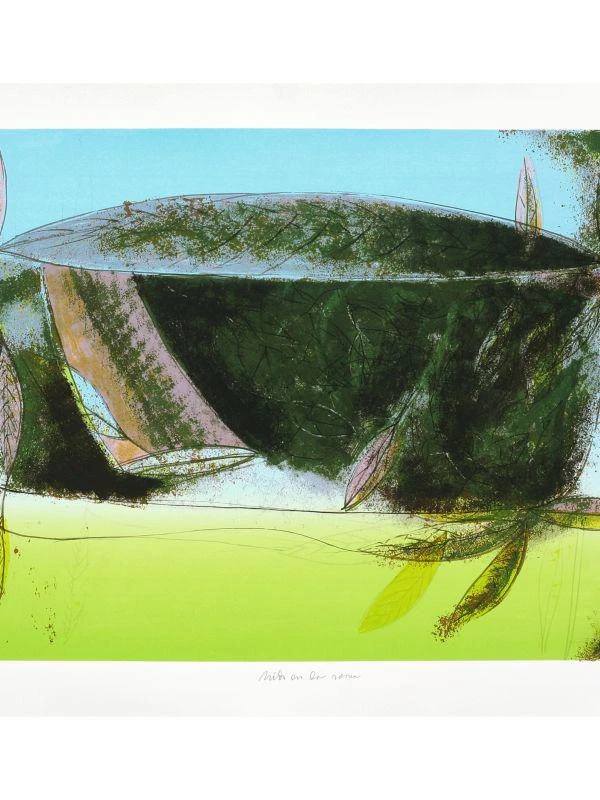 Nélida López Martínez ''Nido en la rama'' Screenprint & Lithograph On Paper, 30'' x 18'' 1
