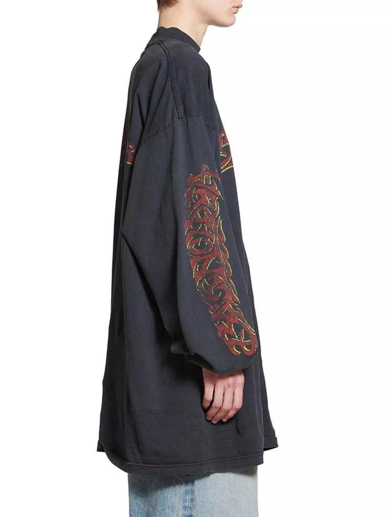 Balenciaga Offshore Long Sleeve Oversized T-Shirt 5