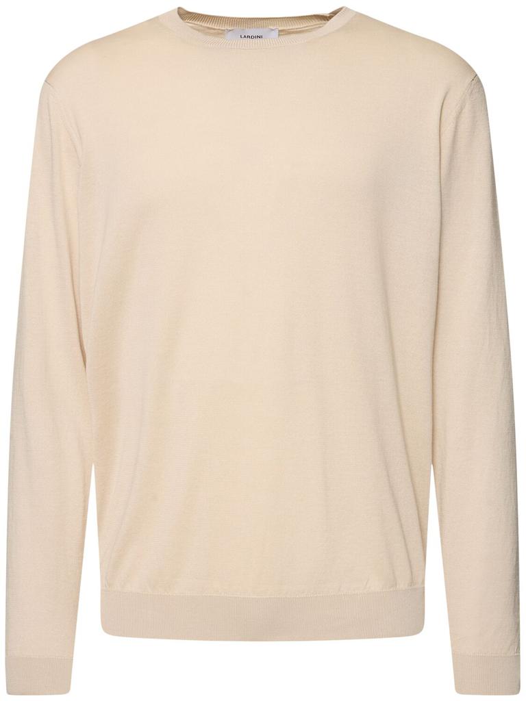 LARDINI Knit Cotton Crewneck Sweater