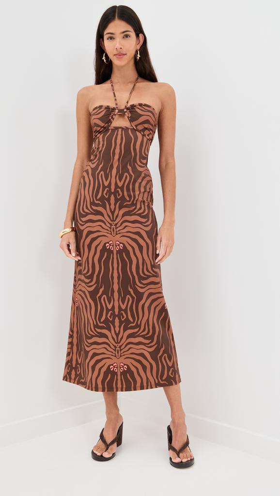 JOHANNA ORTIZ Jungle Palms Midi Dress