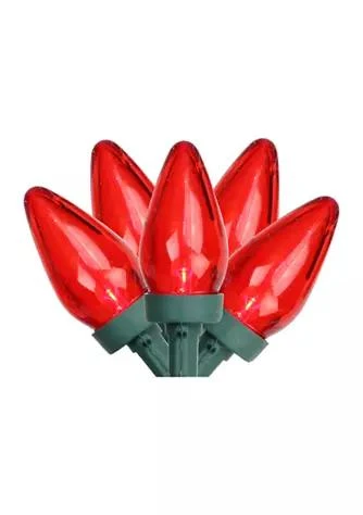 Northlight 25-Count Red LED C7 Christmas Lights Set  16 ft Green Wire