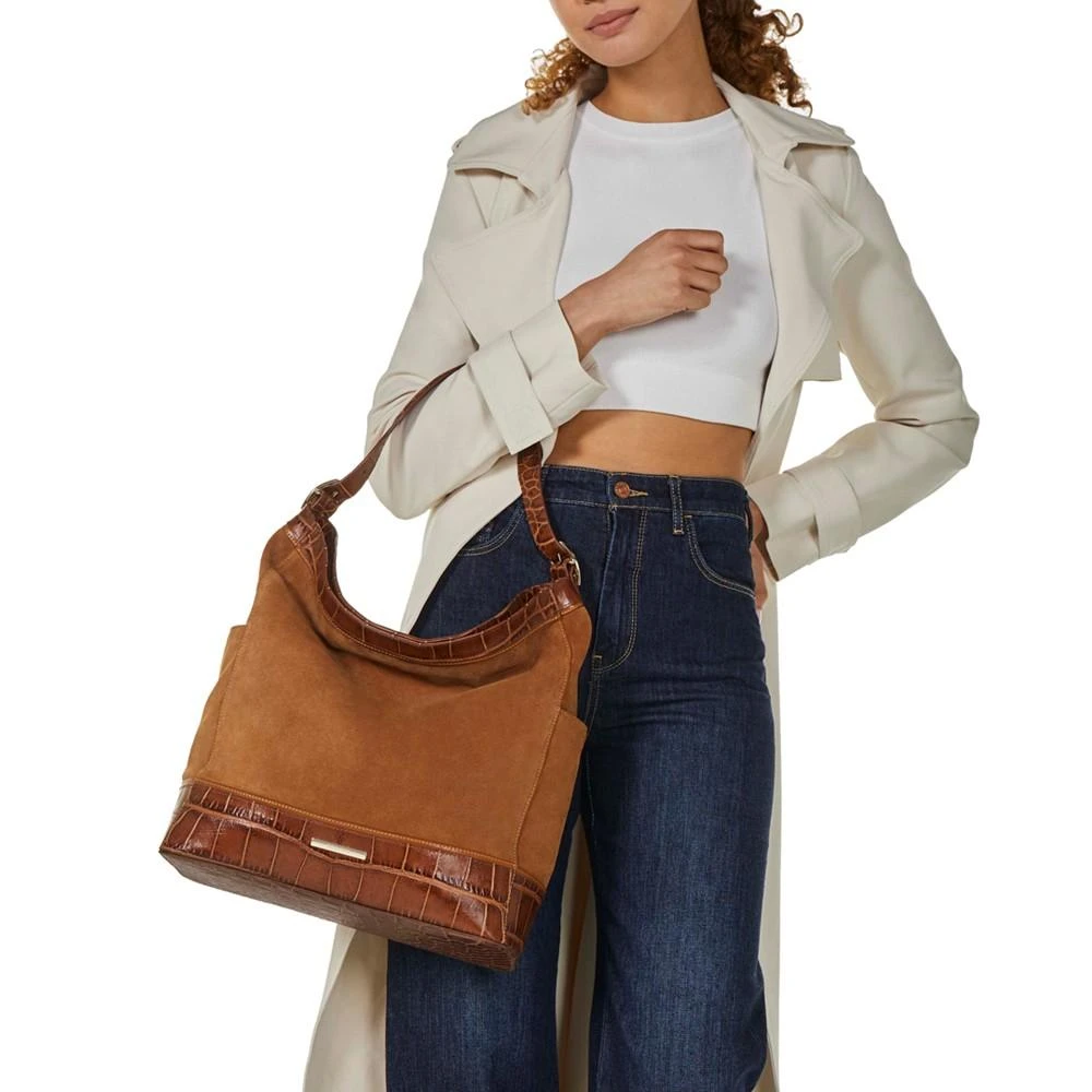 Brahmin Parin Tan Cloverly Medium Leather Shoulder Bag 4