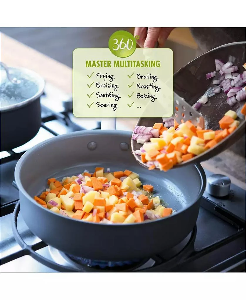 Greenpan Chatham Ceramic Nonstick 11" Round Grill Pan 6