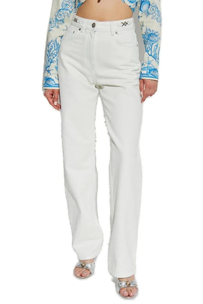 Versace Versace Logo-Patch Straight Leg Jeans 2