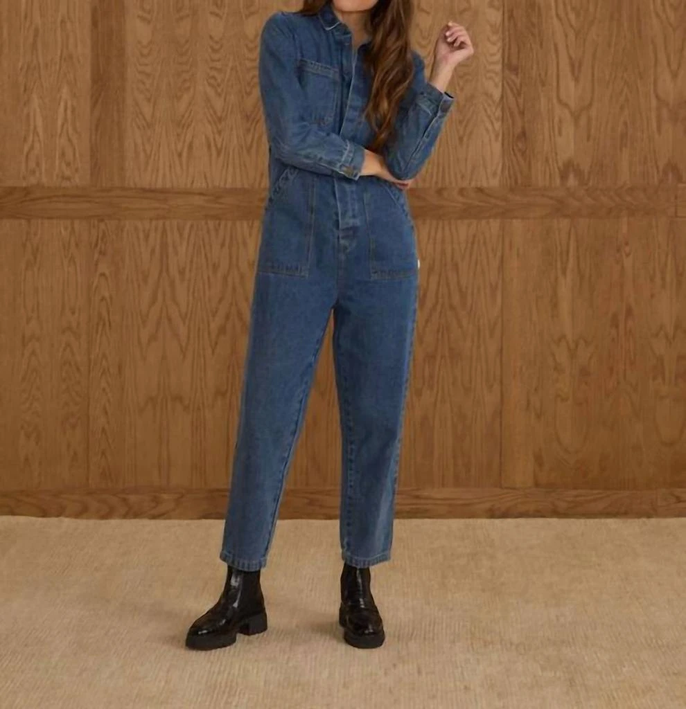 Rylee + Cru Rylee + Cru - Long Sleeve Coverall Jumpsuit 2