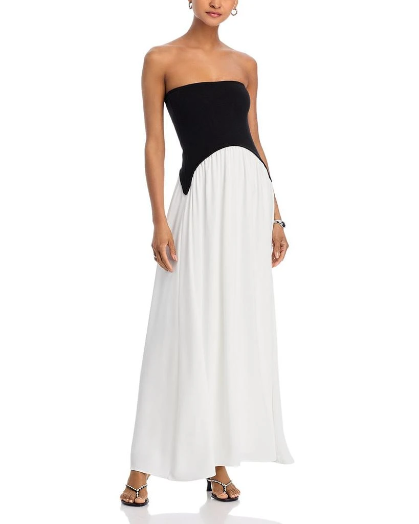 Line & Dot Saloma Mixed Media Dress 1