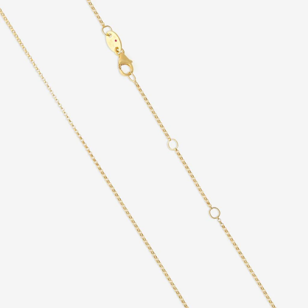 Roberto Coin Roberto Coin Domino 18K Yellow Gold Diamond Pendant Necklace 8883335AY17X-copy 3