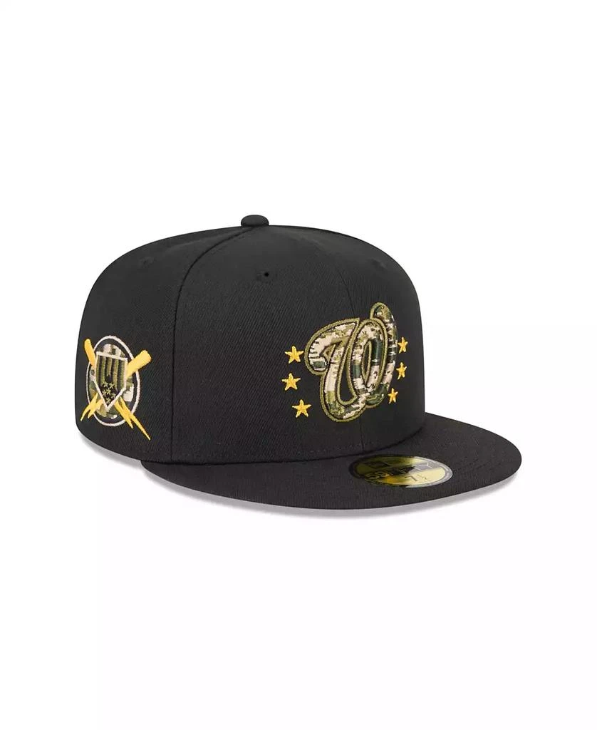New Era Men's Black Washington Nationals 2024 Armed Forces Day On-Field 59FIFTY Fitted Hat 2