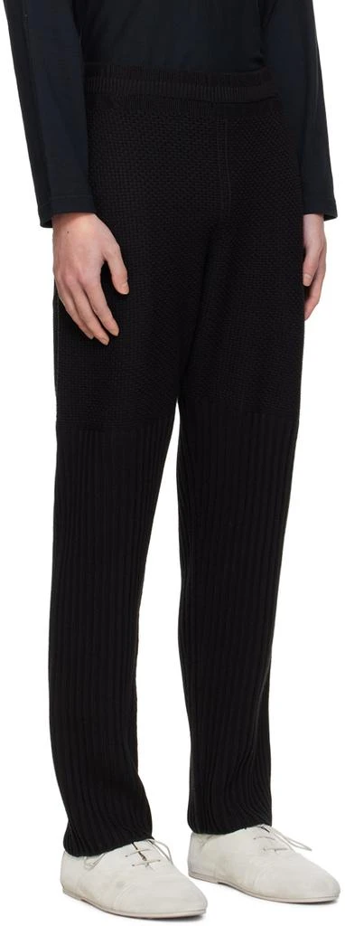Homme Plissé Issey Miyake Black Rustic Knit Sweatpants 2
