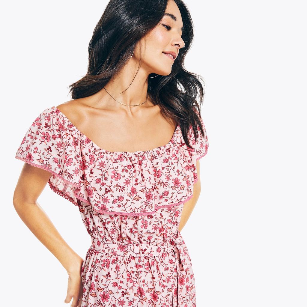 Nautica Womens Floral Printed Dress