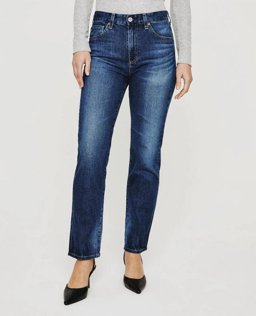 AG Jeans Saige High Rise Straight Jeans In Gondola 1