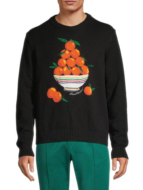 Casablanca Pyramide D'oranges Intarsia Sweater 1