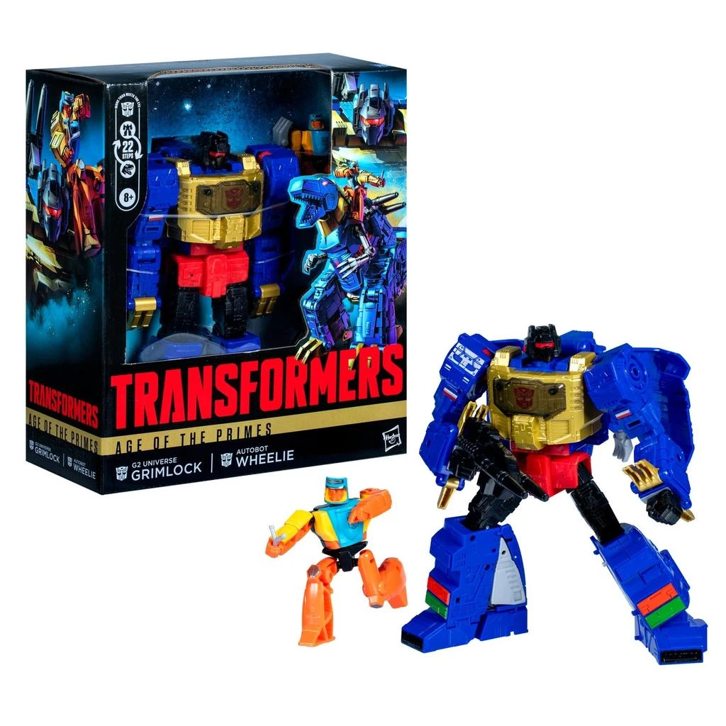 undefined Hasbro Transformers Age of the Primes Leader Class G2 Universe Grimlock 7.5” Action Figure, 8+ 1