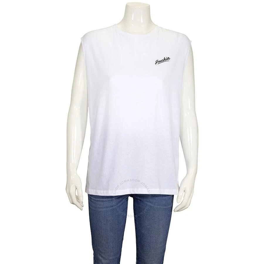 Etre Cecile Ladies White Frenchie Star Tank Top 1