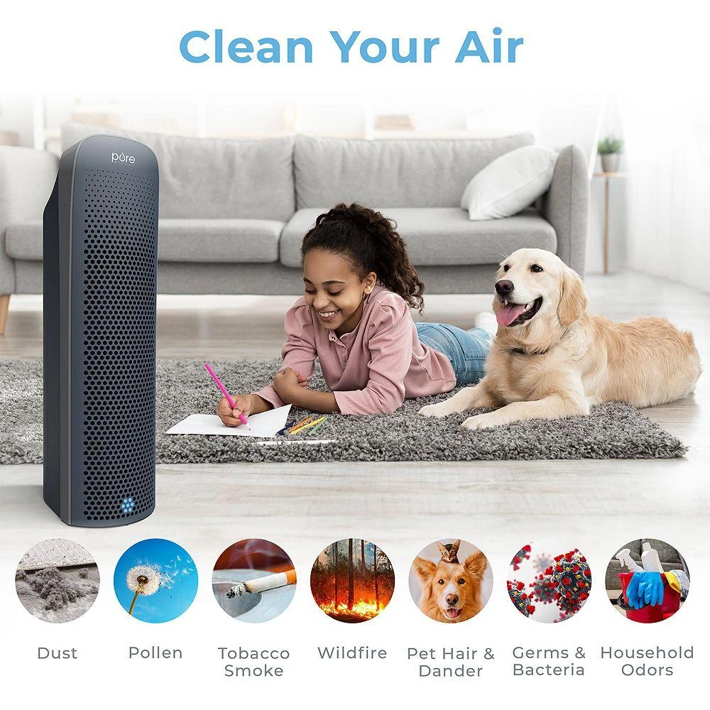 Pure Enrichment PureZone Elite 4 in 1 True HEPA Air Purifier 9