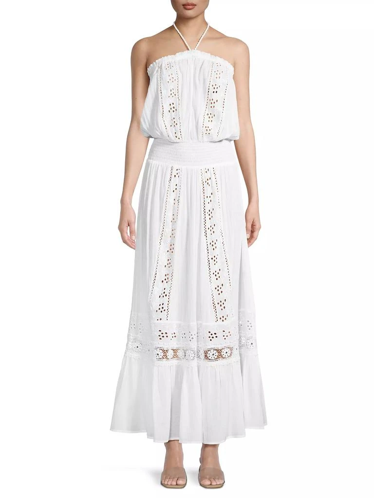 Ramy Brook Elyse Cotton Halter Maxi Dress 3