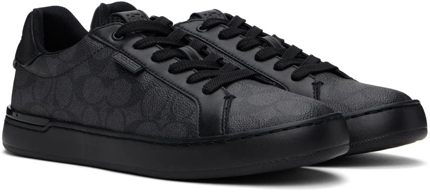 Coach Black & Gray Lowline Sneakers 4