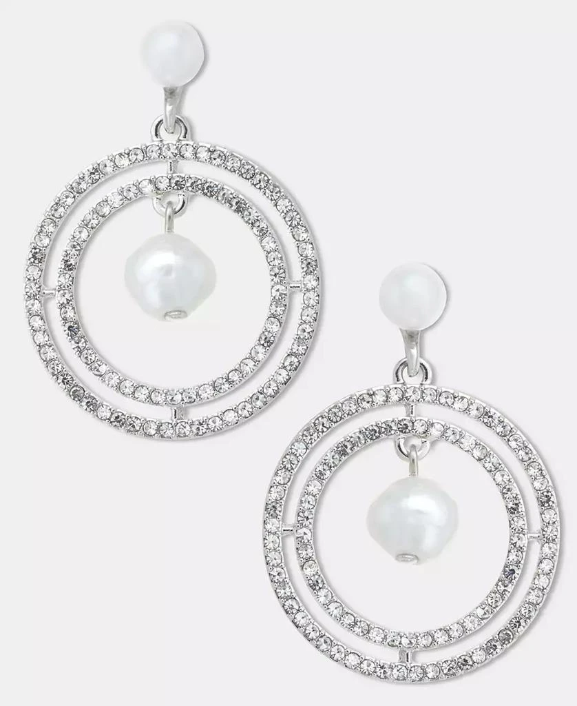 Givenchy Pavé 
Imitation Pearl Orbital Drop Earrings
