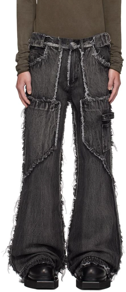 NO/FAITH STUDIOS Gray Flared Jeans 1