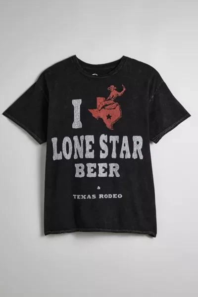 Urban Outfitters Lone Star Beer Texas Graphic Tee 1