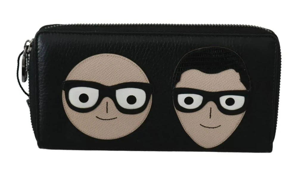 Dolce 
Gabbana Leather #DGFAMILY Zipper Continental Mens Men
s Wallet