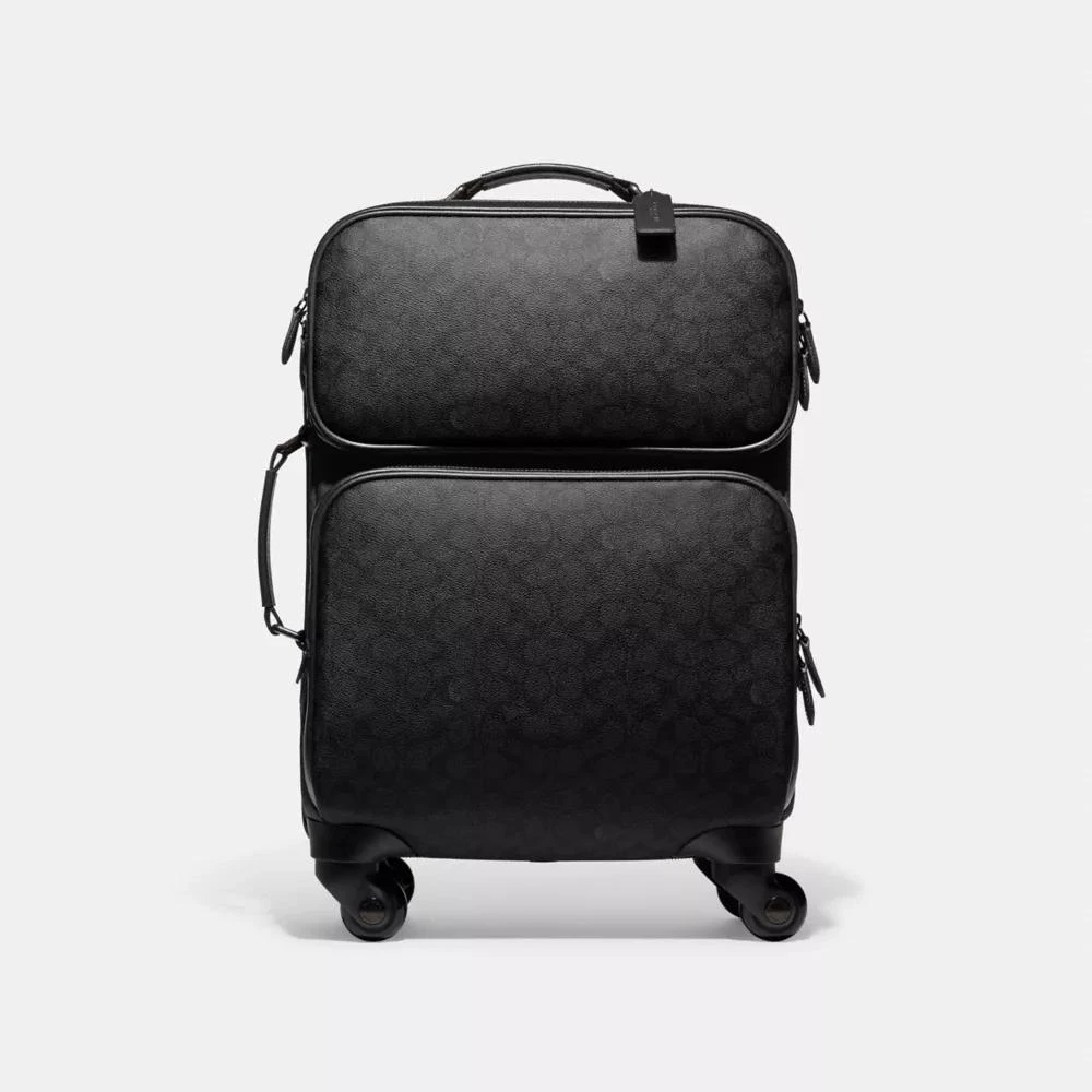 Coach Wheeled Carry On In Signature Canvas 1