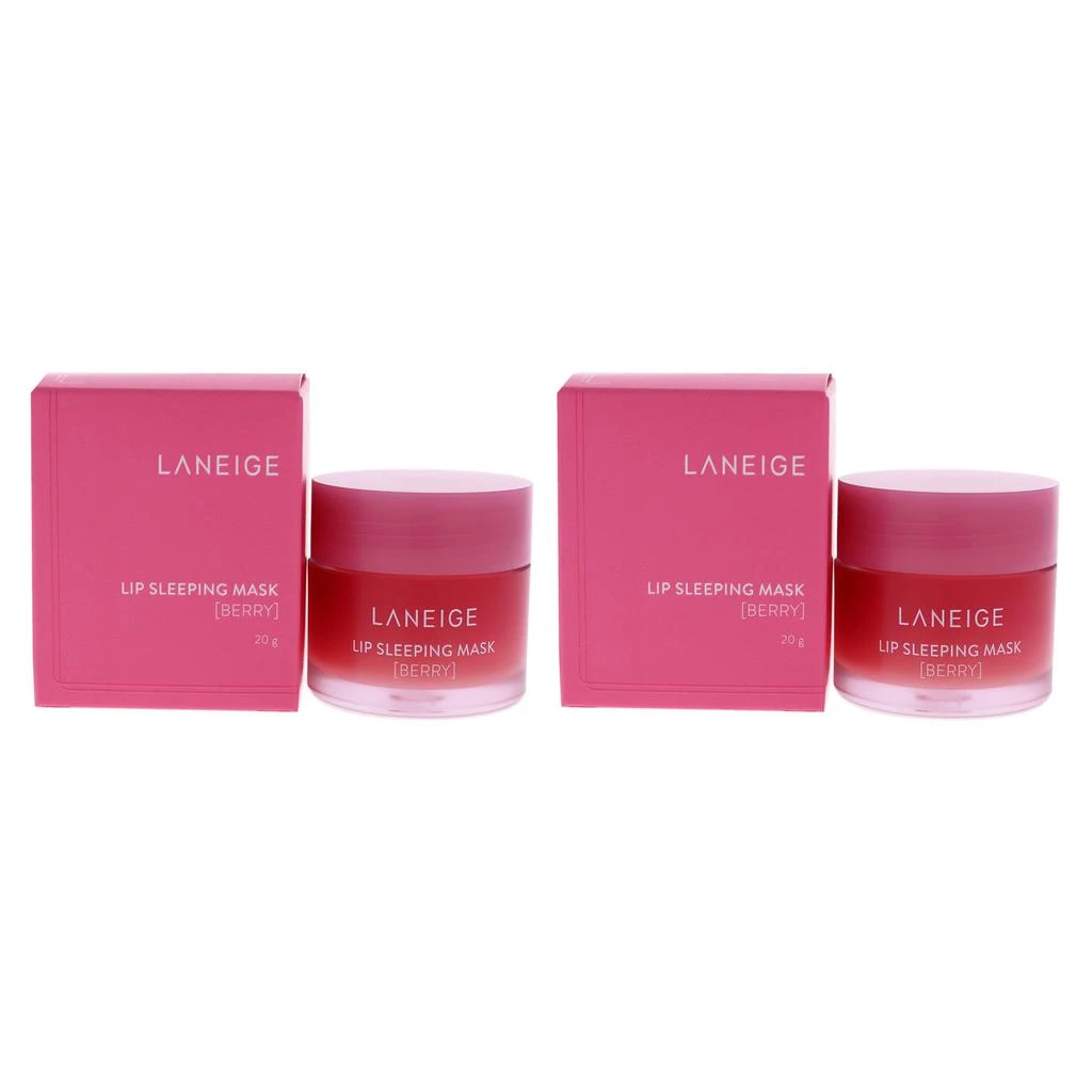 Laneige Lip Sleeping Mask - Berry by  for Women - 0.7oz Lip Mask - Pack of 2 1