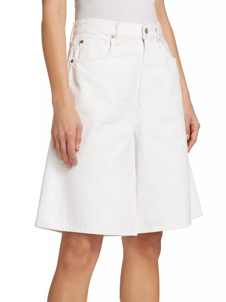 AGOLDE Nolan Cotton Flare Shorts 4