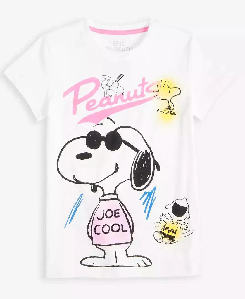 Epic Threads Little & Big Girls Joe Cool Peanuts Graphic T-Shirt, Exclusively at Macy's 1