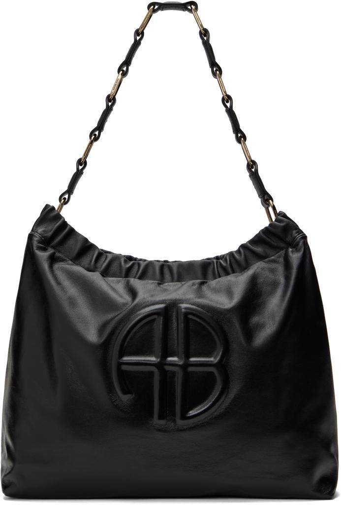 【関税込み】ANINE BING ブラック Kate バッグ ANINE BING Kate Leather Shoulder Bag | Black | FARFETCH