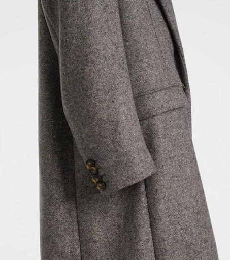 Stella McCartney Double-breasted wool and silk-blend coat 5