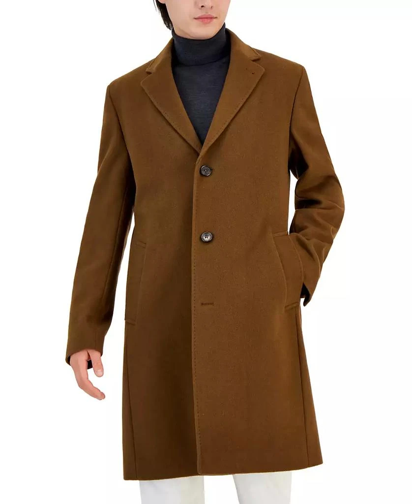 Michael Kors Men's Classic Fit Luxury Wool Cashmere Blend Overcoats 5