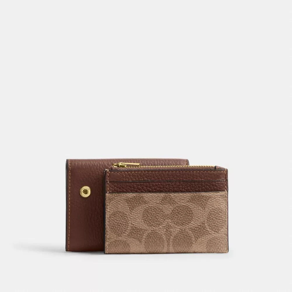 Coach Card Holder Wallet In Signature Canvas 2