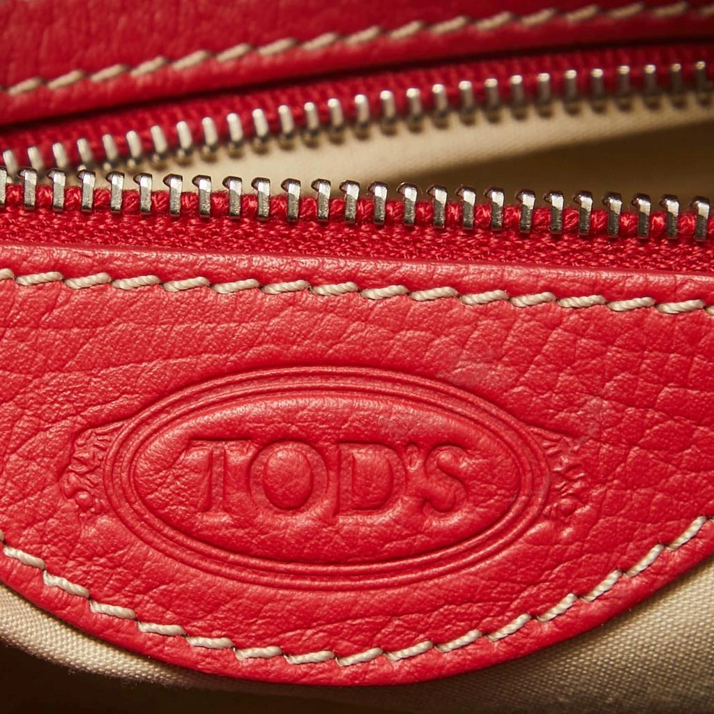 Tod's Tod's Red Leather Milky Hobo 8
