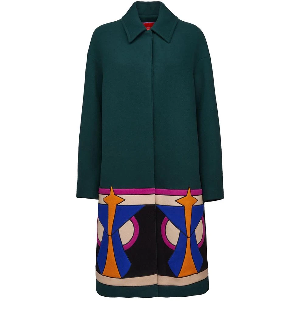 LA DOUBLE J Boxy Coat Intarsia 1