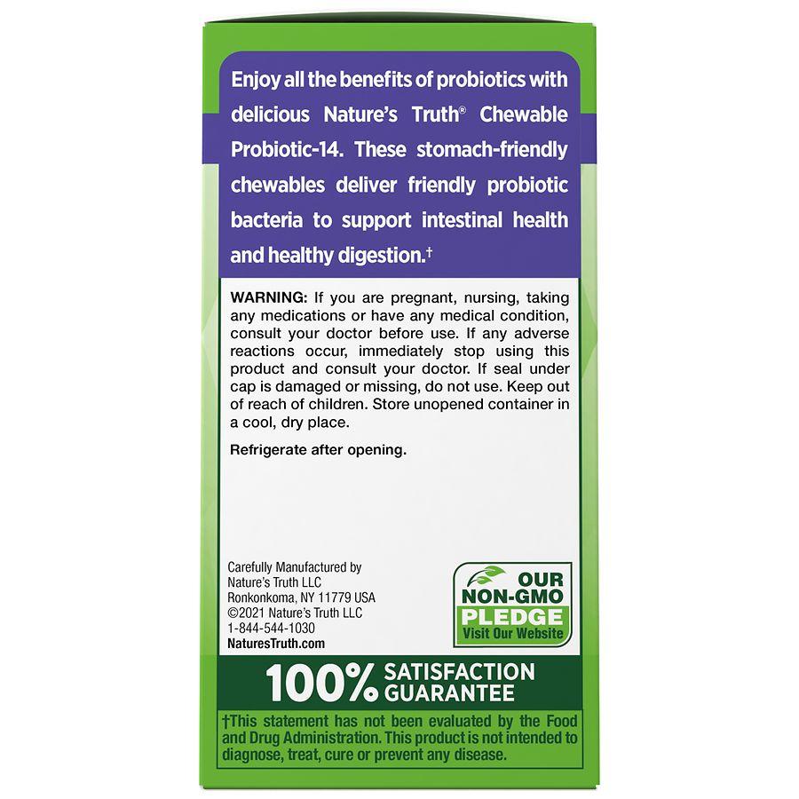 Nature's Truth Probiotic Chewable 6 Billion Natural Berry