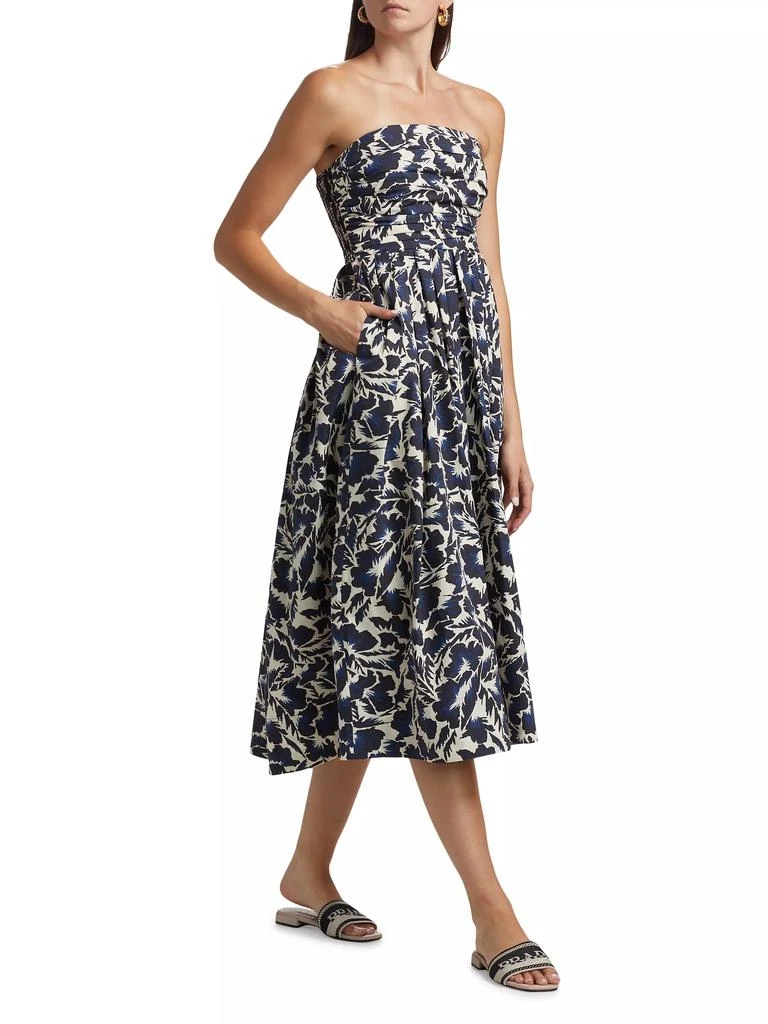 A.L.C. Tate Floral Strapless Midi-Dress 2