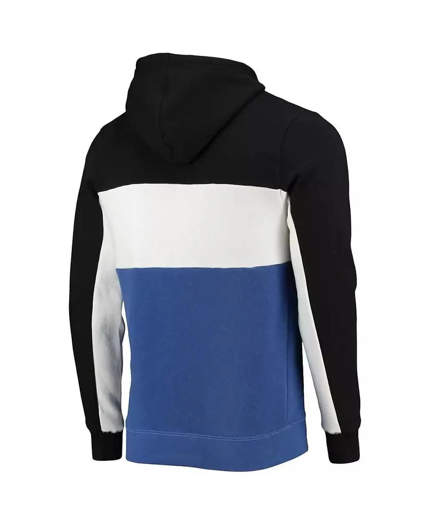 Junk Food Men's Black, White Orlando Magic Wordmark Colorblock Fleece Pullover Hoodie 3