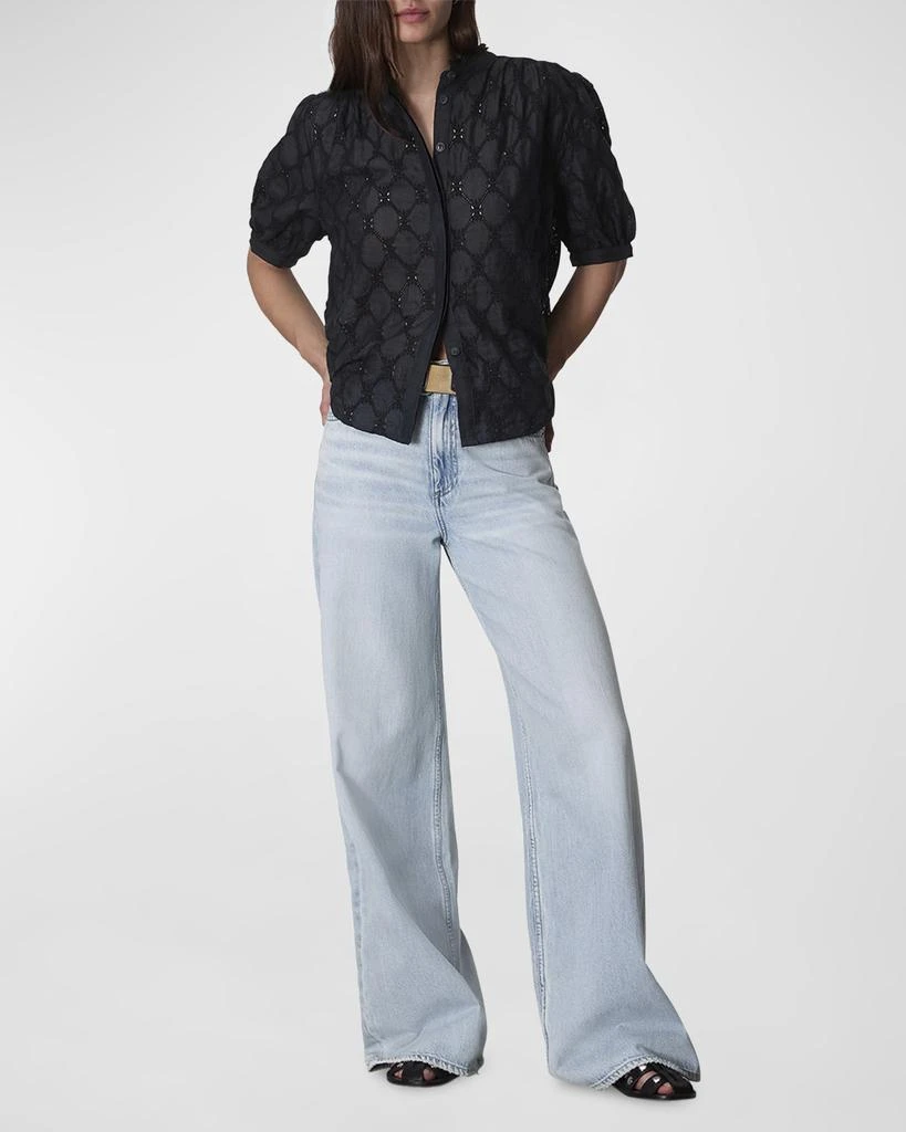 Rag & Bone Jordan Eyelet Embroidered Top 3